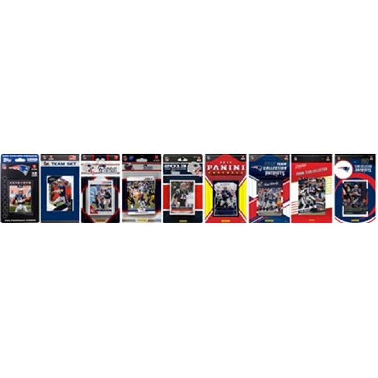 Picture of C & I Collectables PATRIOTS917TS NFL New England Patriots 9 Different Licensed Trading Card Team Sets