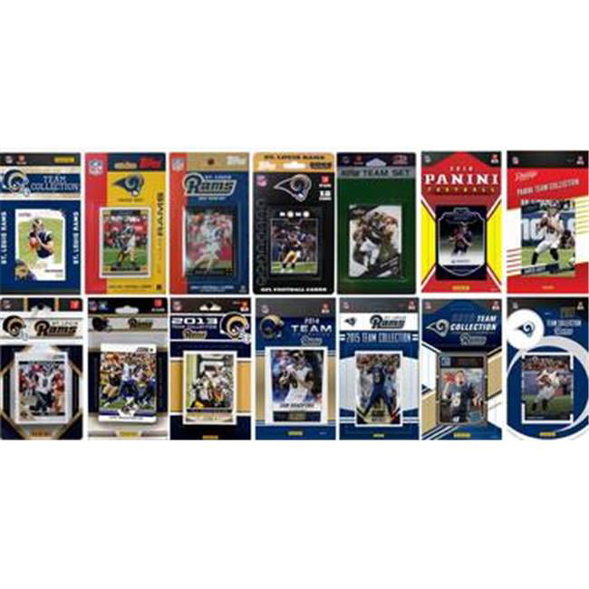 Picture of C & I Collectables RAMS1417TS NFL Los Angeles Rams 14 Different Licensed Trading Card Team Sets