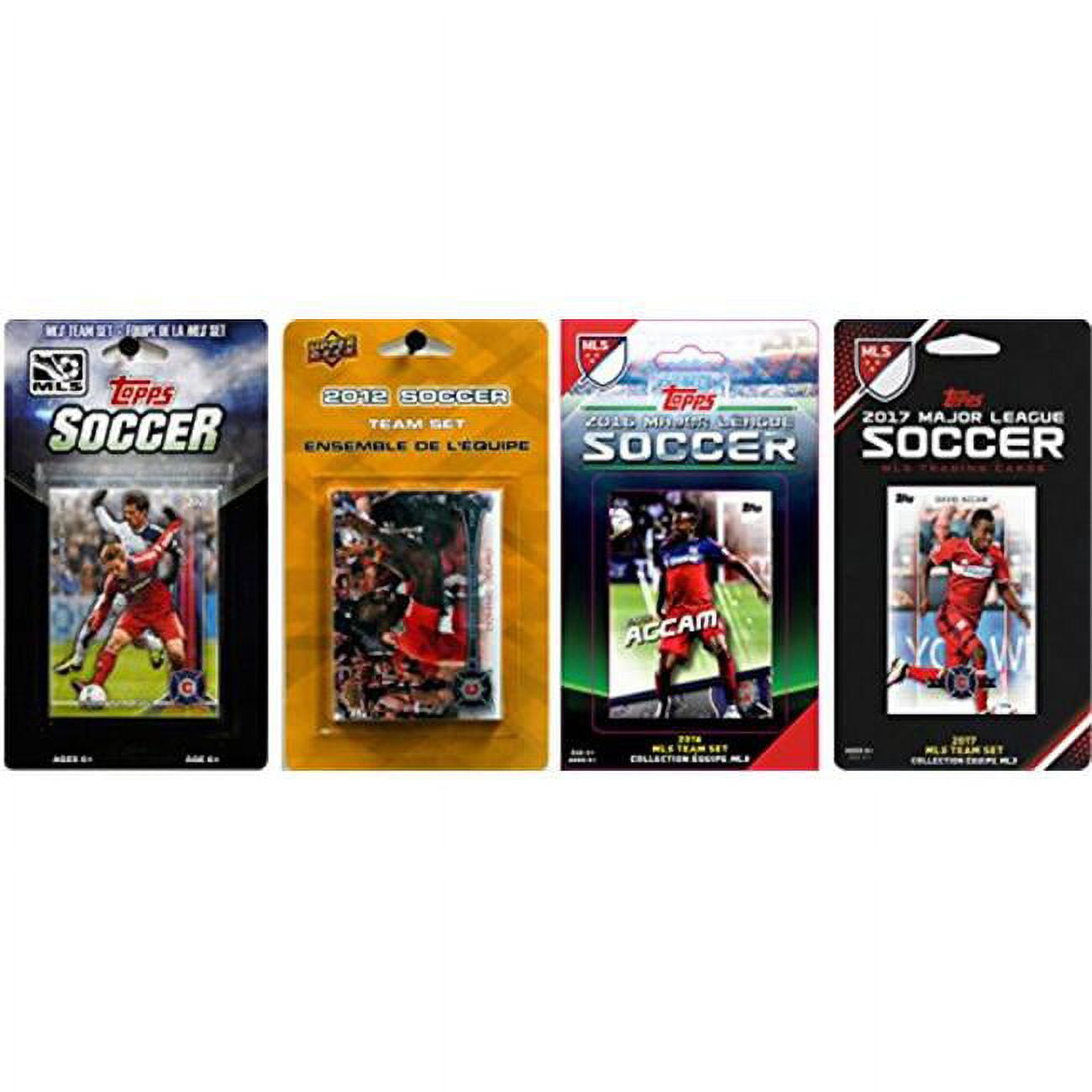 Picture of C & I Collectables FIRE417TS MLS Chicago Fire 4 Different Licensed Trading Card Team Sets