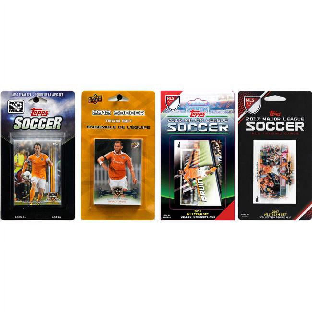 Picture of C & I Collectables DYNAMO417TS MLS Houston Dynamo 4 Different Licensed Trading Card Team Sets