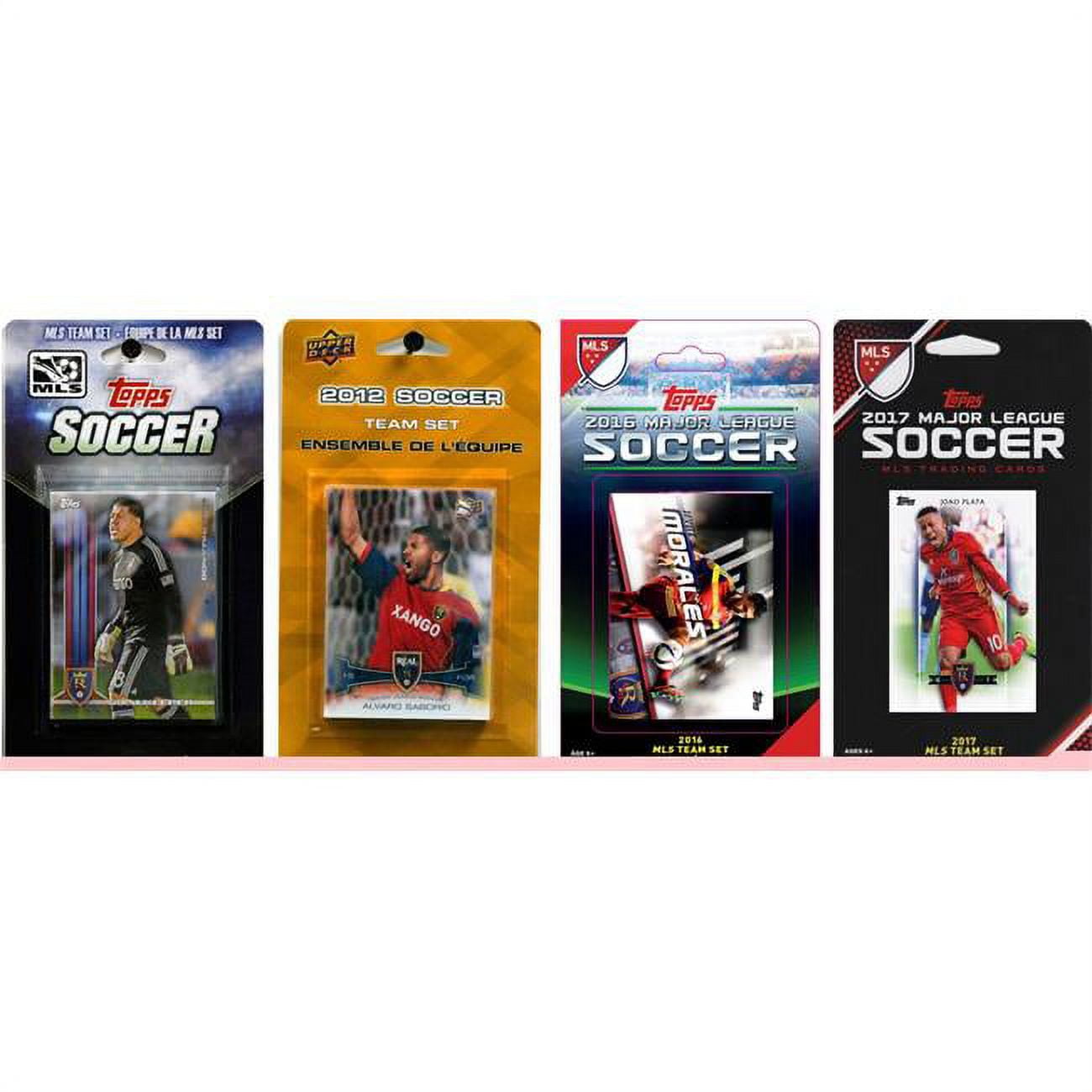 Picture of C & I Collectables REALSL417TS MLS Real Salt Lake 4 Different Licensed Trading Card Team Sets