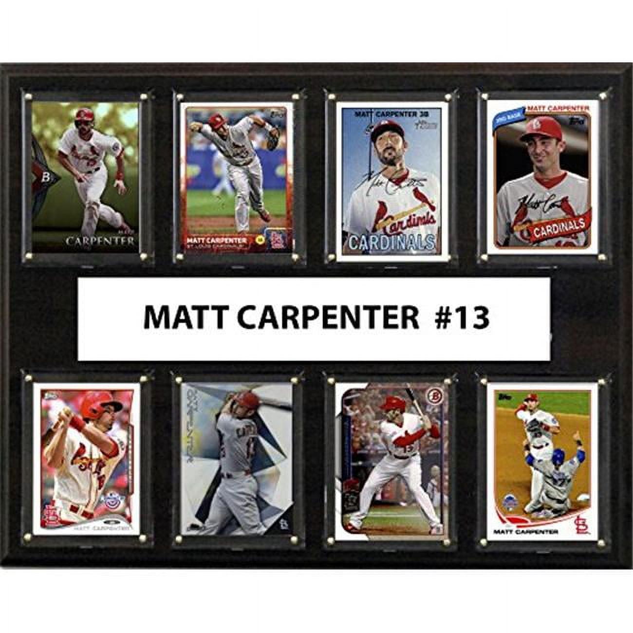 C & I Collectables 1215CARPENTER8C 12 x 15 in. Matt Carpenter MLB St.Louis Cardinals 8 Card Plaque -  C & I Collectables Inc
