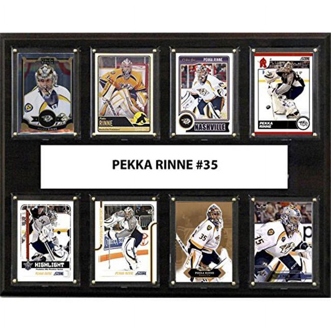 Picture of C & I Collectables 1215RINNE8C 12 x 15 in. Pekka Rinne NHL Nashville Predators 8 Card Plaque