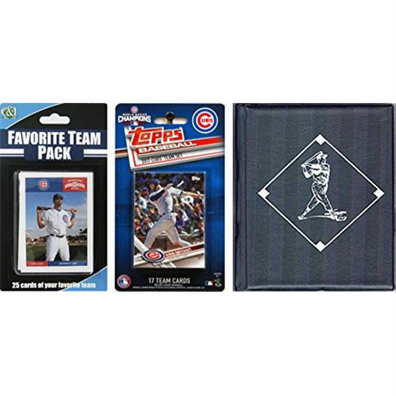 C & I Collectables  MLB Chicago Cubs Licensed 2017 Topps Team Set & Favorite Player Trading Cards Plus Storage Album -  C & I Collectables Inc, C&61226