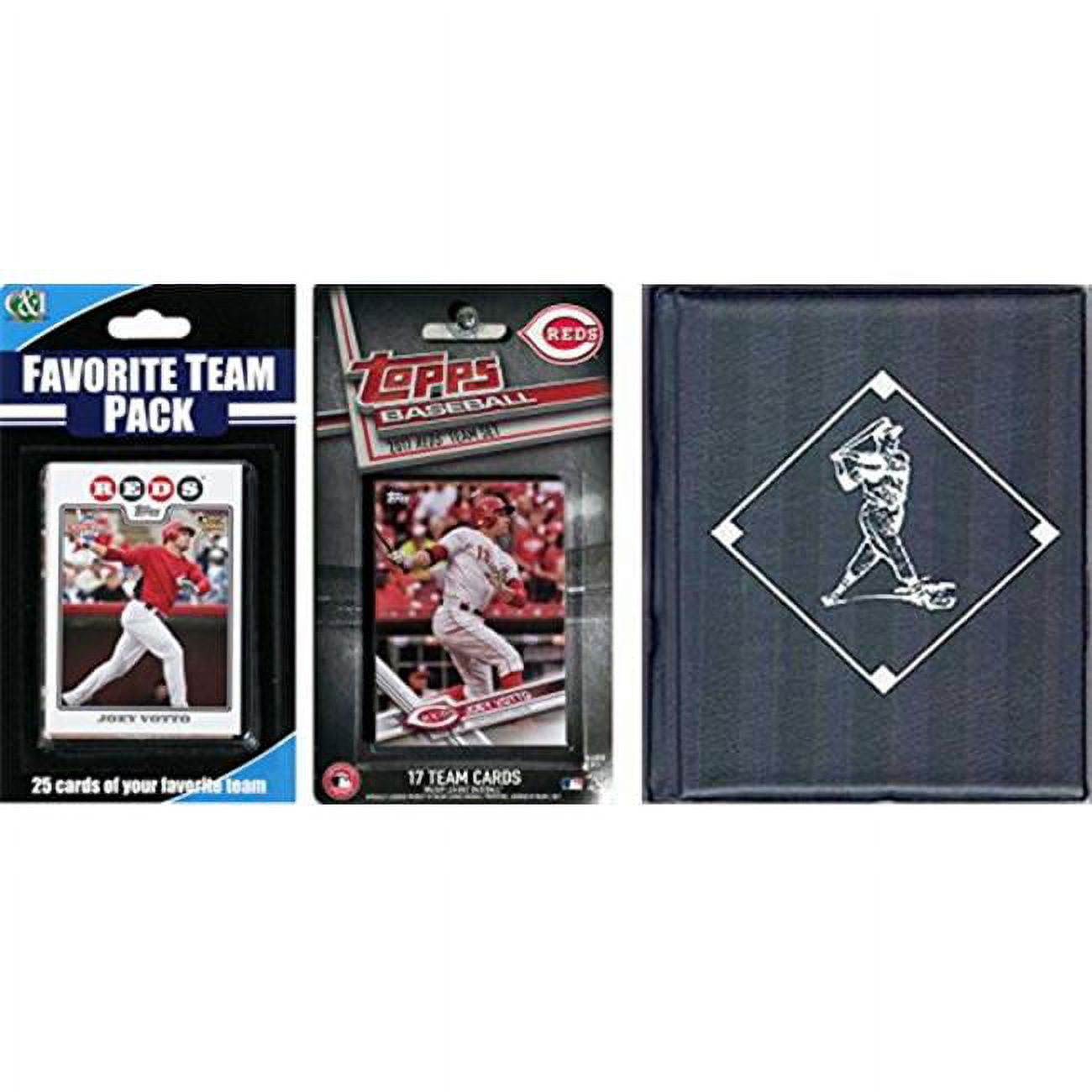 C & I Collectables 2017REDSTSC MLB Cincinnati Reds Licensed 2017 Topps Team Set & Favorite Player Trading Cards Plus Storage Album -  C & I Collectables Inc