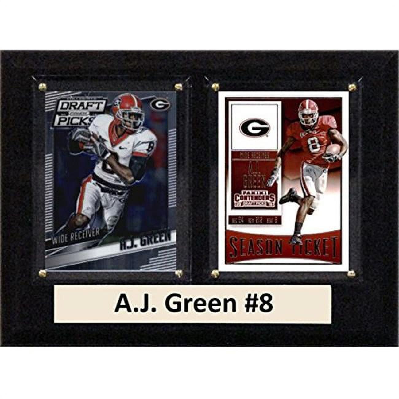 Picture of C & I Collectables 68AJGREENCO 6 x 8 in. A.J. Green NCAA Georgia Bulldogs Two Card Plaque