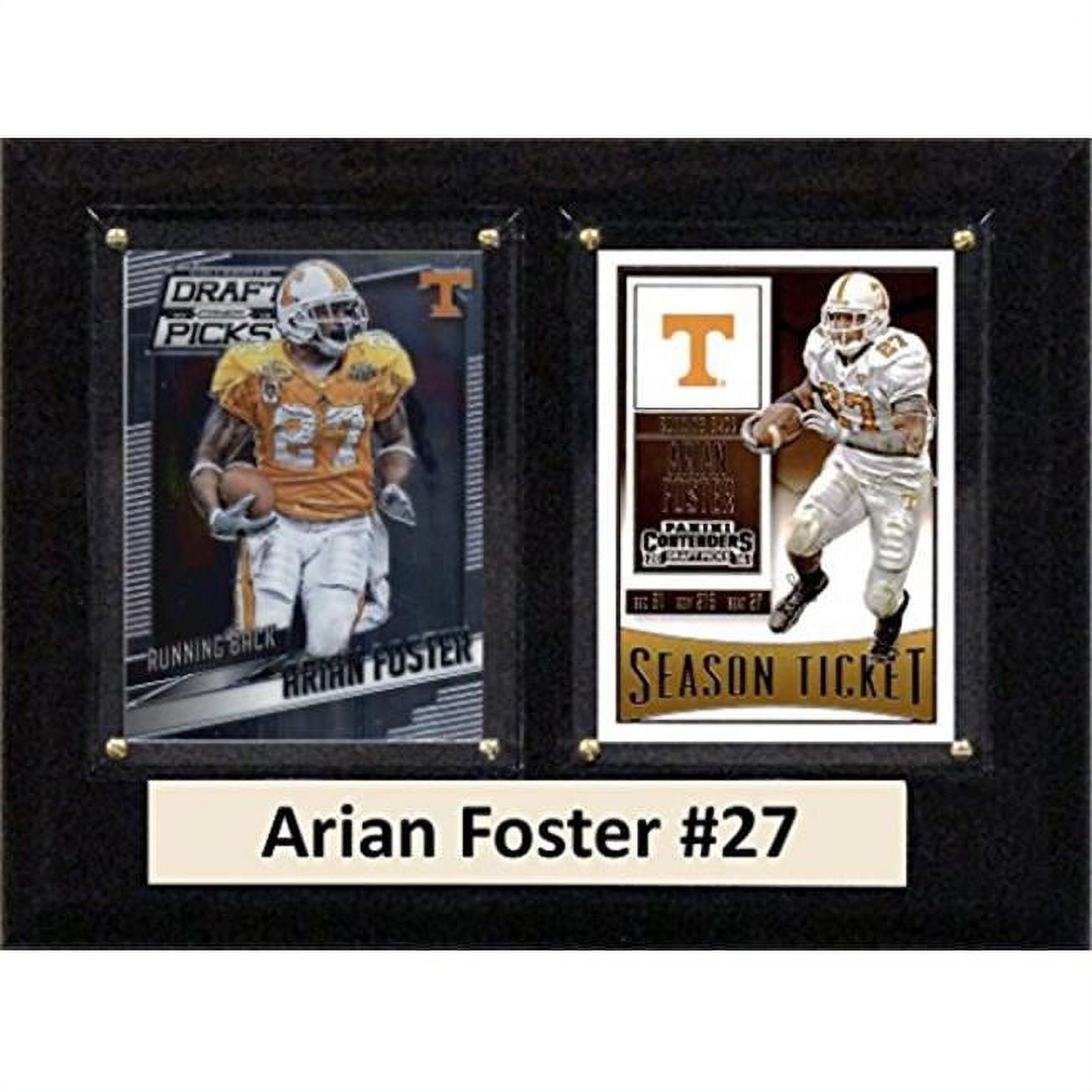Picture of C & I Collectables 68AFOSTERCO 6 x 8 in. Arian Foster NCAA Tennessee Volunteers Two Card Plaque