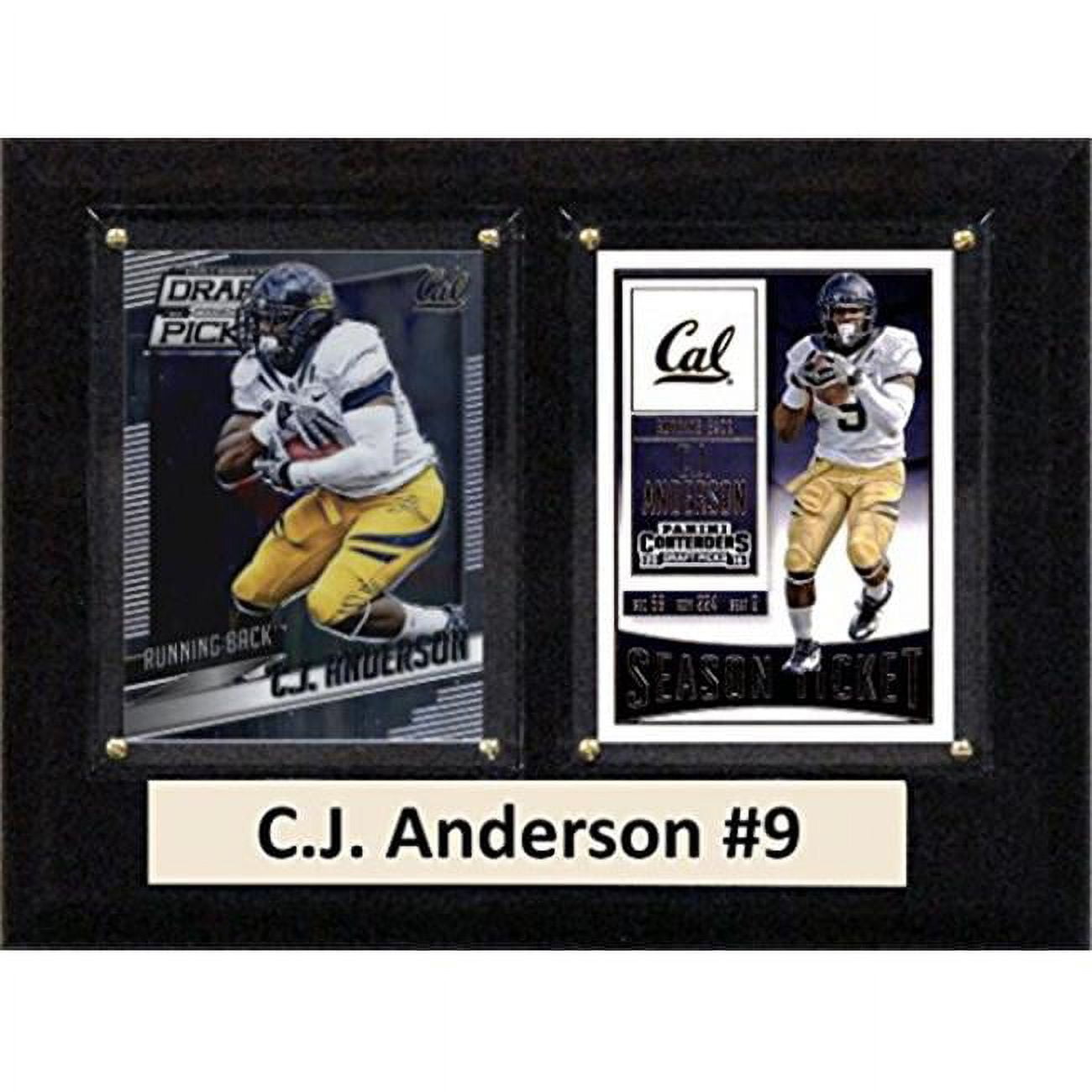 Picture of C & I Collectables 68CJANDERSONCO 6 x 8 in. C.J. Anderson NCAA California Golden Bears Two Card Plaque