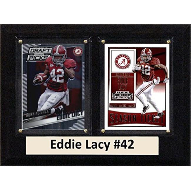 Picture of C & I Collectables 68LACYCO 6 x 8 in. Eddie Lacy NCAA Alabama Crimson Tide Two Card Plaque