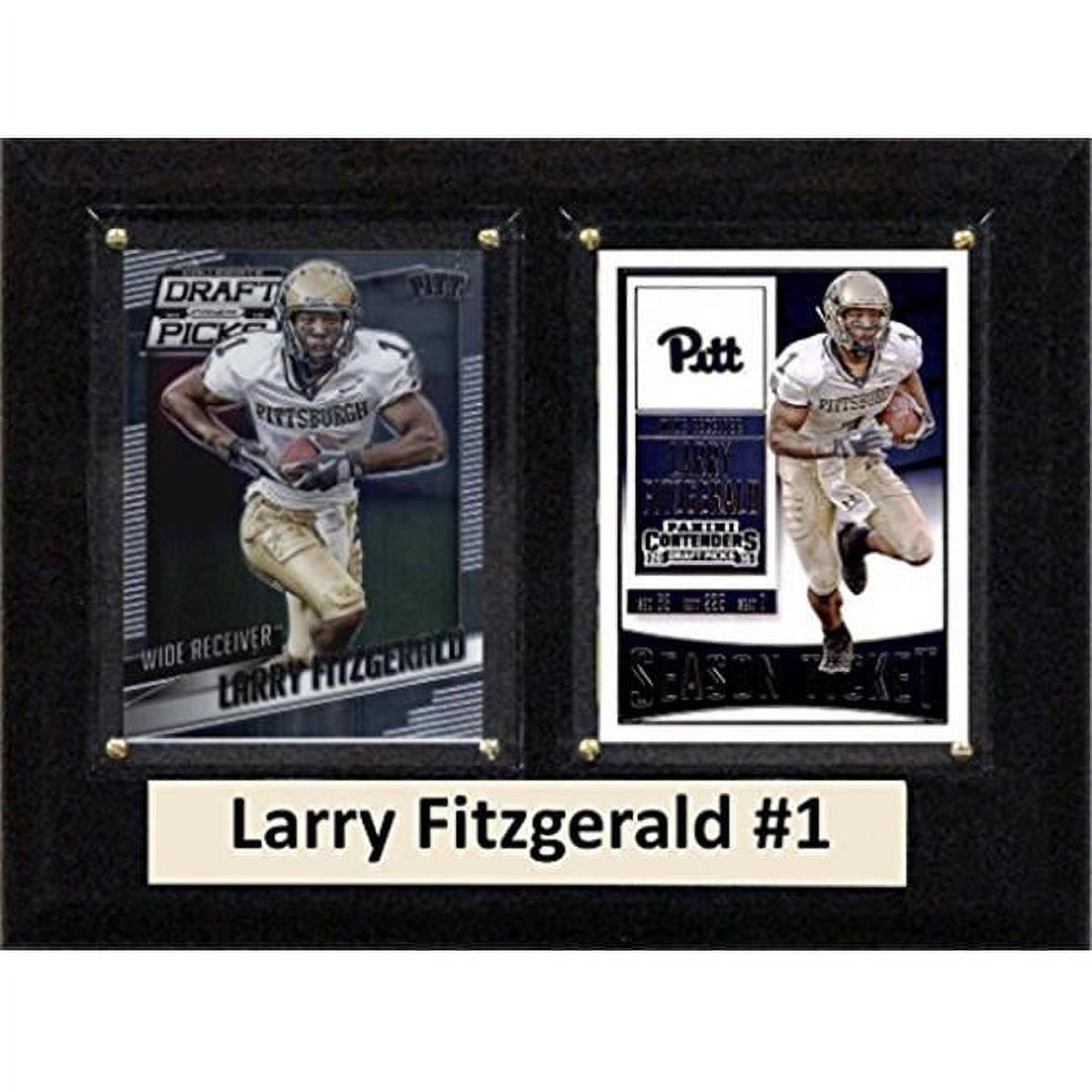 Picture of C & I Collectables 68FITZGERALDCO 6 x 8 in. Larry Fitzgerald NCAA Pittsburgh Panthers Two Card Plaque