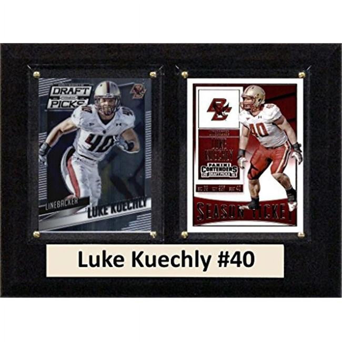 Picture of C & I Collectables 68KUECHLYCO 6 x 8 in. Luke Kuechly NCAA Boston College Eagles Two Card Plaque