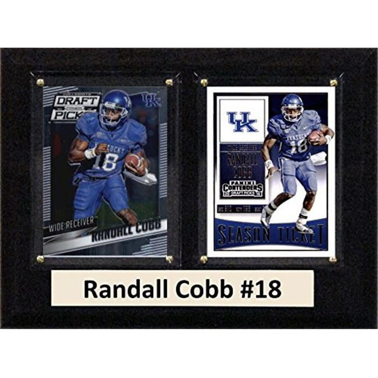 Picture of C & I Collectables 68COBBCO 6 x 8 in. Randall Cobb NCAA Kentucky Wildcats Two Card Plaque