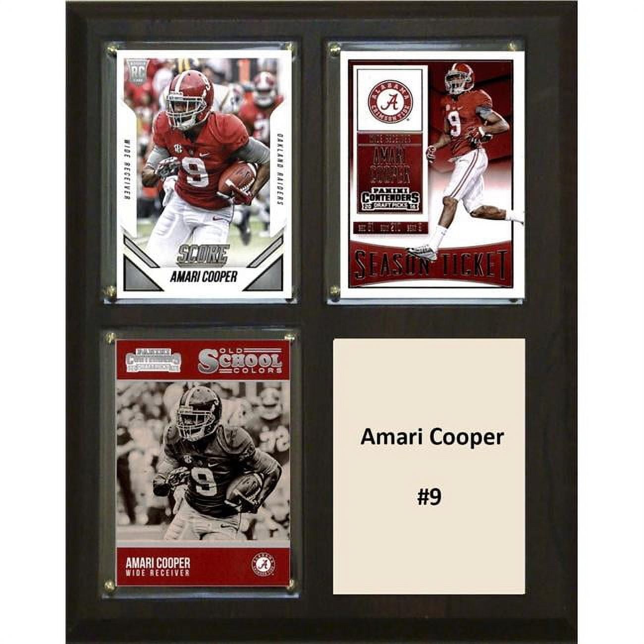 Picture of C & I Collectables 810COOPERCO 8 x 10 in. Amari Cooper NCAA Alabama Crimson Tide Three Card Plaque