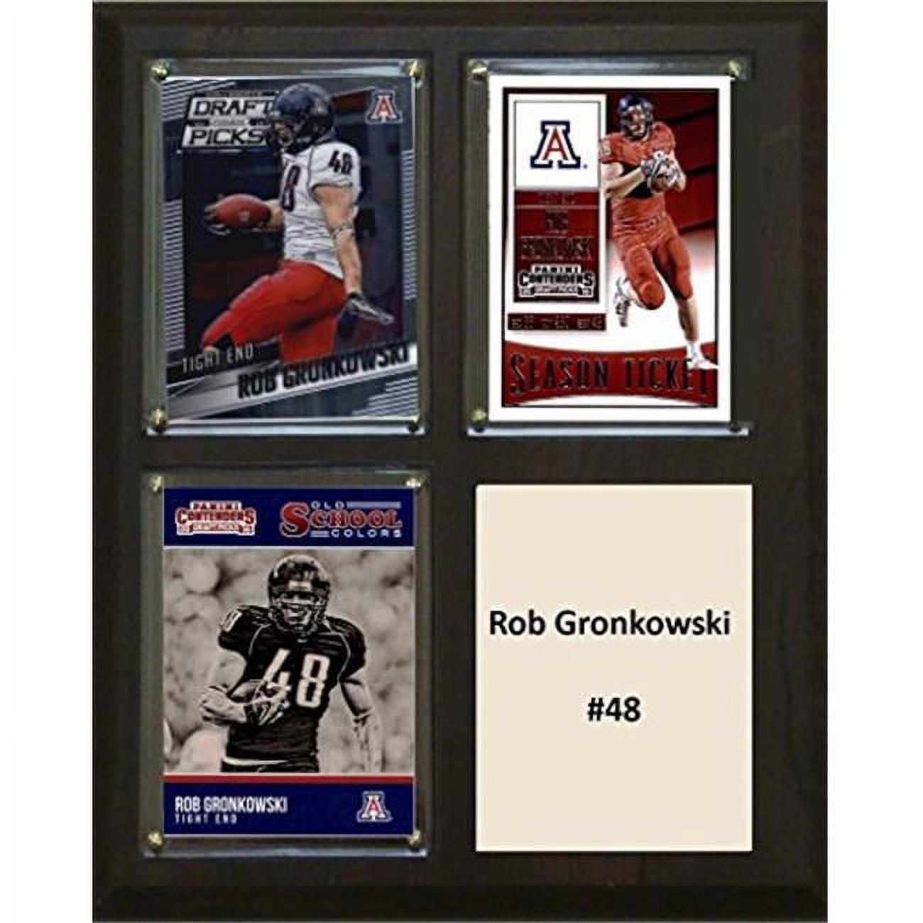 Picture of C & I Collectables 810GRONKCO 8 x 10 in. Rob Gronkowski NCAA Arizona Wildcats Three Card Plaque