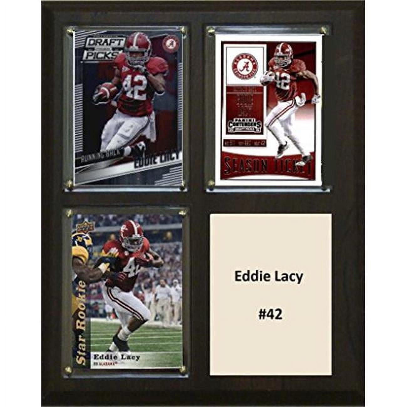 Picture of C & I Collectables 810LACYCO 8 x 10 in. Eddie Lacy NCAA Alabama Crimson Tide Three Card Plaque