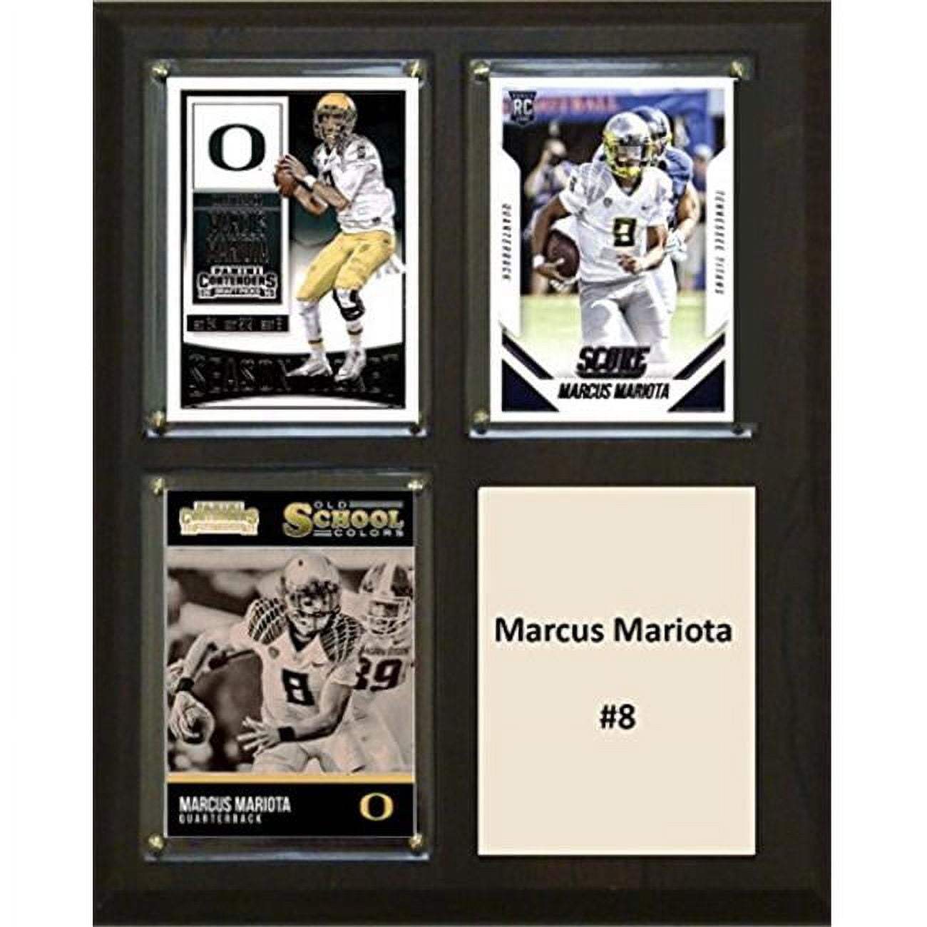 Picture of C & I Collectables 810MARIOTACO 8 x 10 in. Marcus Mariota NCAA Oregon Ducks Three Card Plaque