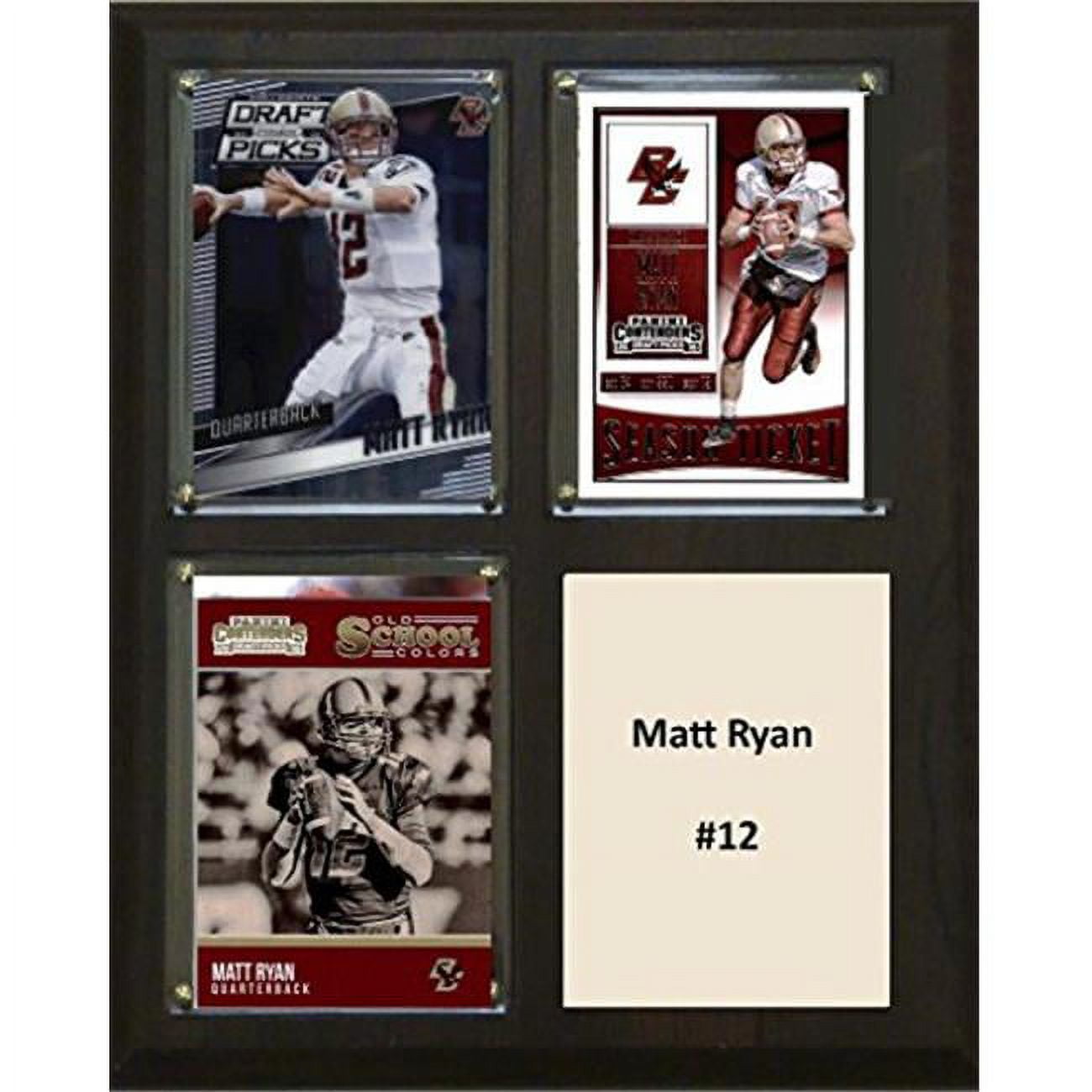 Picture of C & I Collectables 810MRYANCO 8 x 10 in. Matt Ryan NCAA Boston College Eagles Three Card Plaque