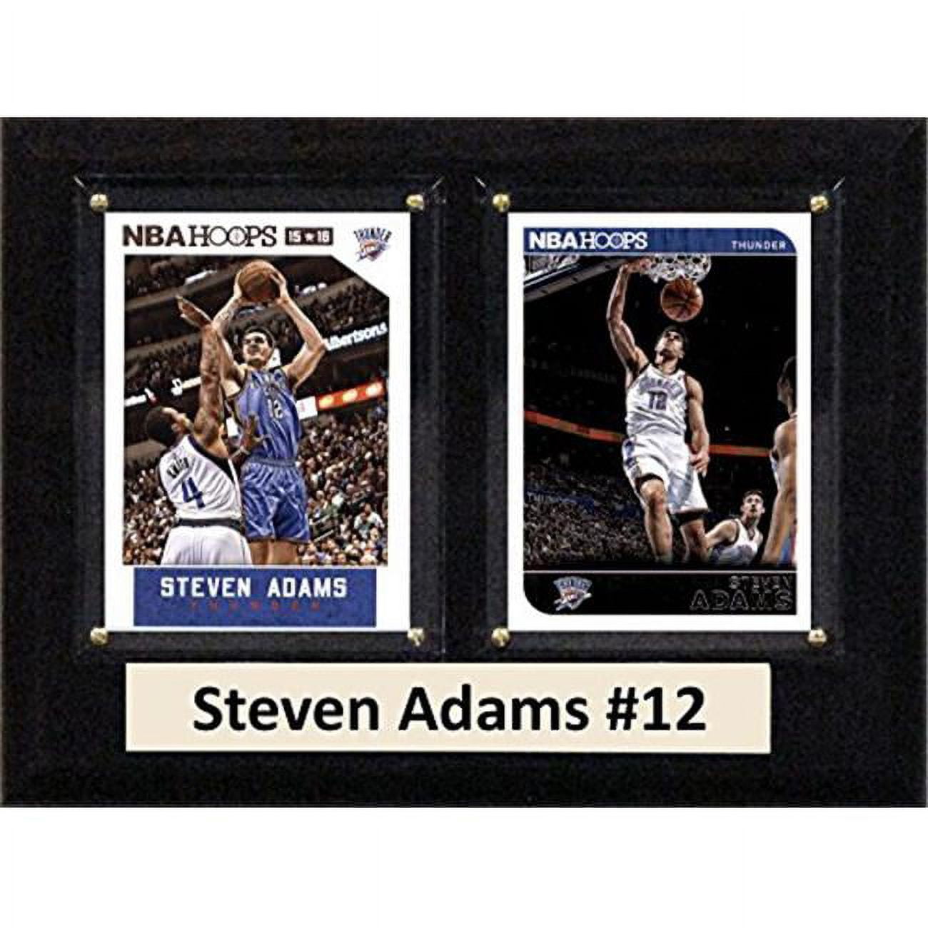 Picture of C & I Collectables 68SADAMS2C 6 x 8 in. Steven Adams NBA Oklahoma City Thunder Two Card Plaque