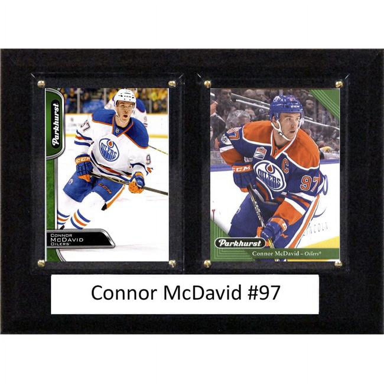Picture of C & I Collectables 68MCDAVID2C NHL Connor McDavid Edmonton Oilers Two Card Plaque - 6 x 8 in.