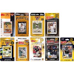 C&I Collectables MLB Pittsburgh Pirates Mens PIRATES918TSMLB Pittsburgh Pirates 9 Different Licensed Trading Card Team Sets, Brown, N/A