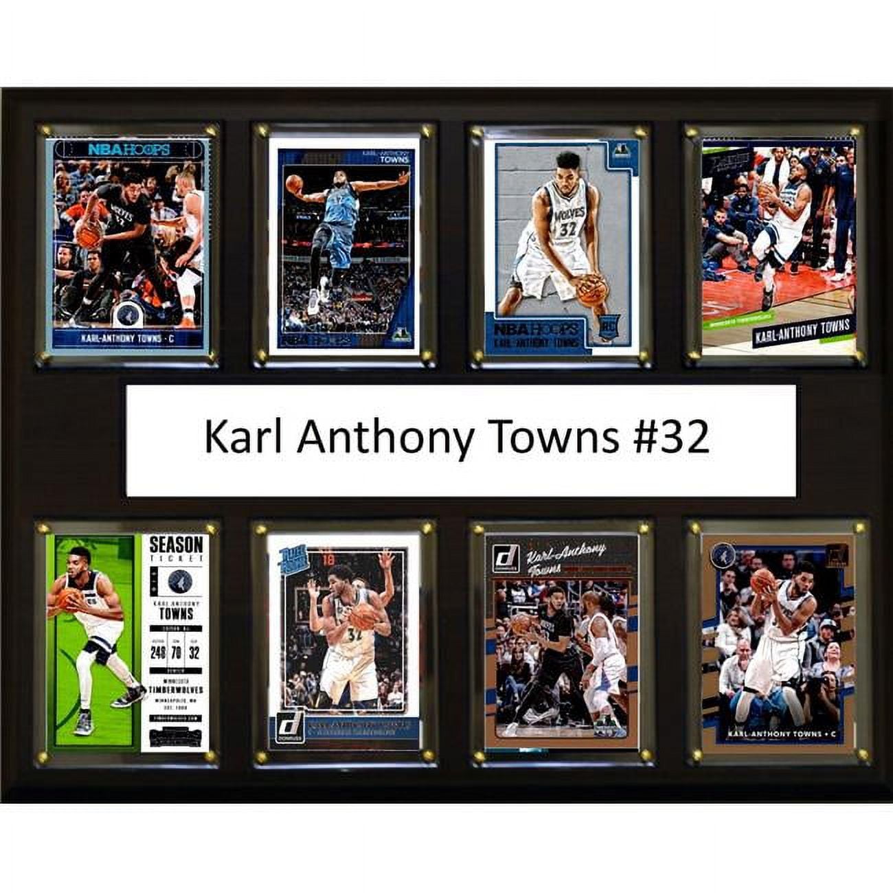 Picture of C&I Collectables 1215TOWNS8C NBA 12 x 15 in. Karl Anthony Towns Minnesota Timberwolves 8-Card Plaque