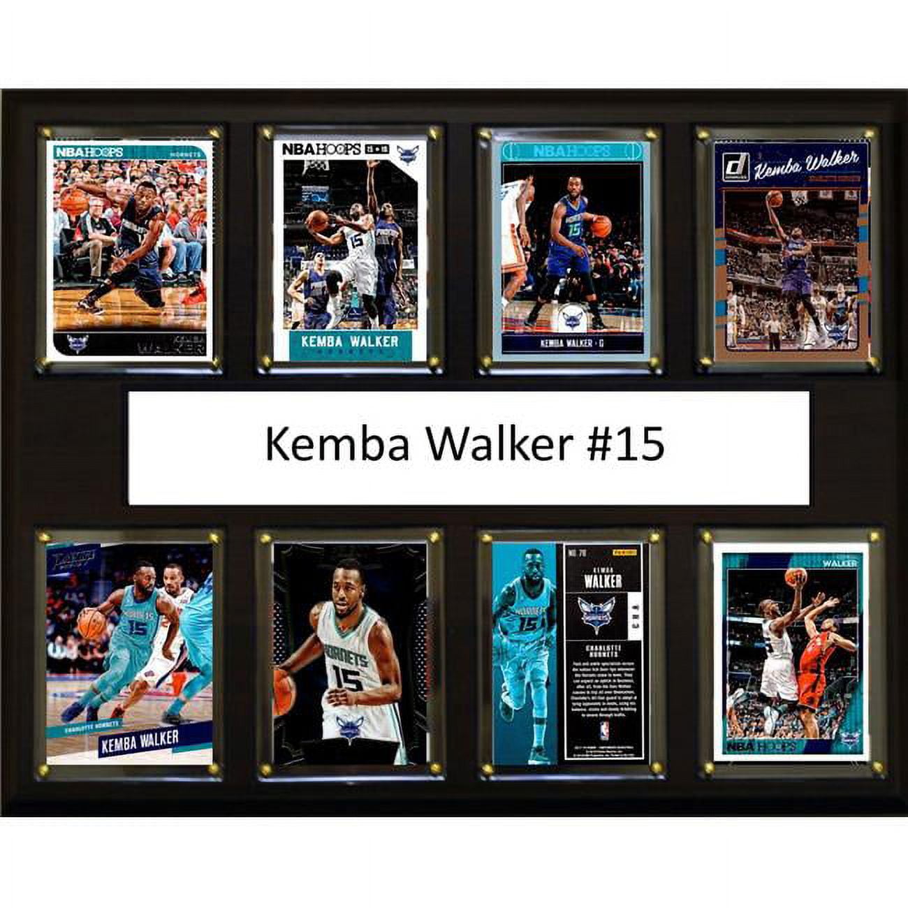 Picture of C&I Collectables 1215KWALKER8C NBA 12 x 15 in. Kemba Walker Charlotte Bobcats 8-Card Plaque