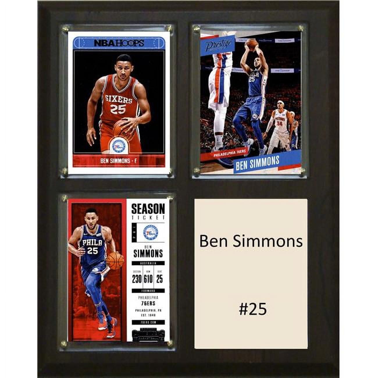 Picture of C&I Collectables 810SIMMONS NBA 8 x 10 in. Ben Simmons Philadelphia 76ers Player Plaque