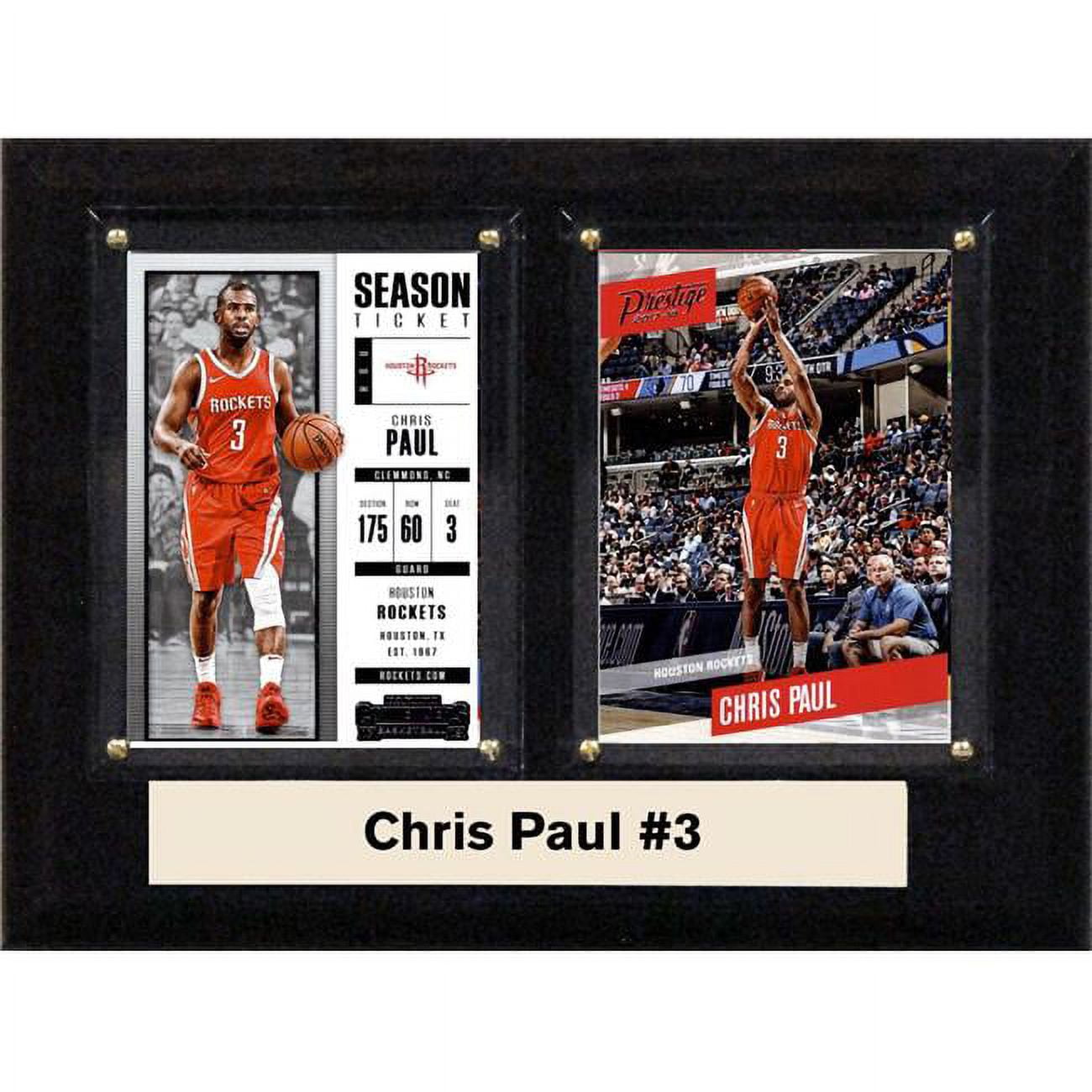Picture of C&I Collectables 68CPAULHOU NBA 6 x 8 in. Chris Paul Houston Rockets Two Card Plaque