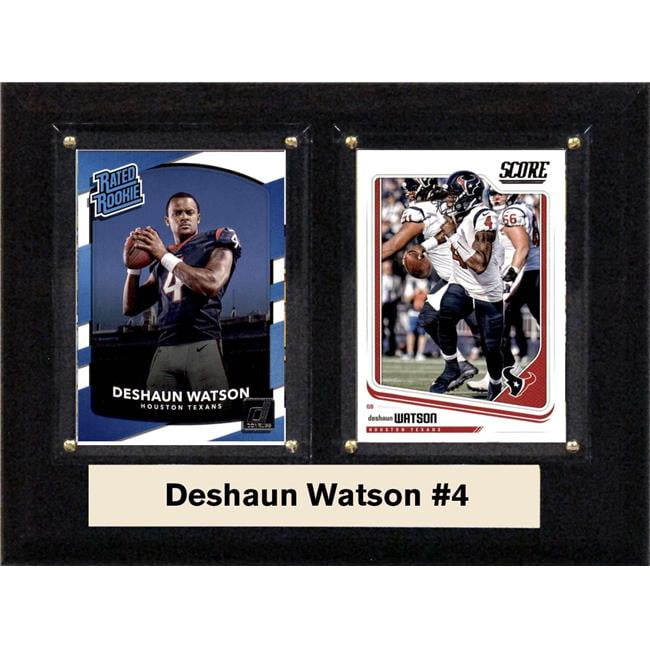 Picture of C&I Collectables 68DEWATSON NFL 6 x 8 in. Deshaun Watson Houston Texans Two Card Plaque