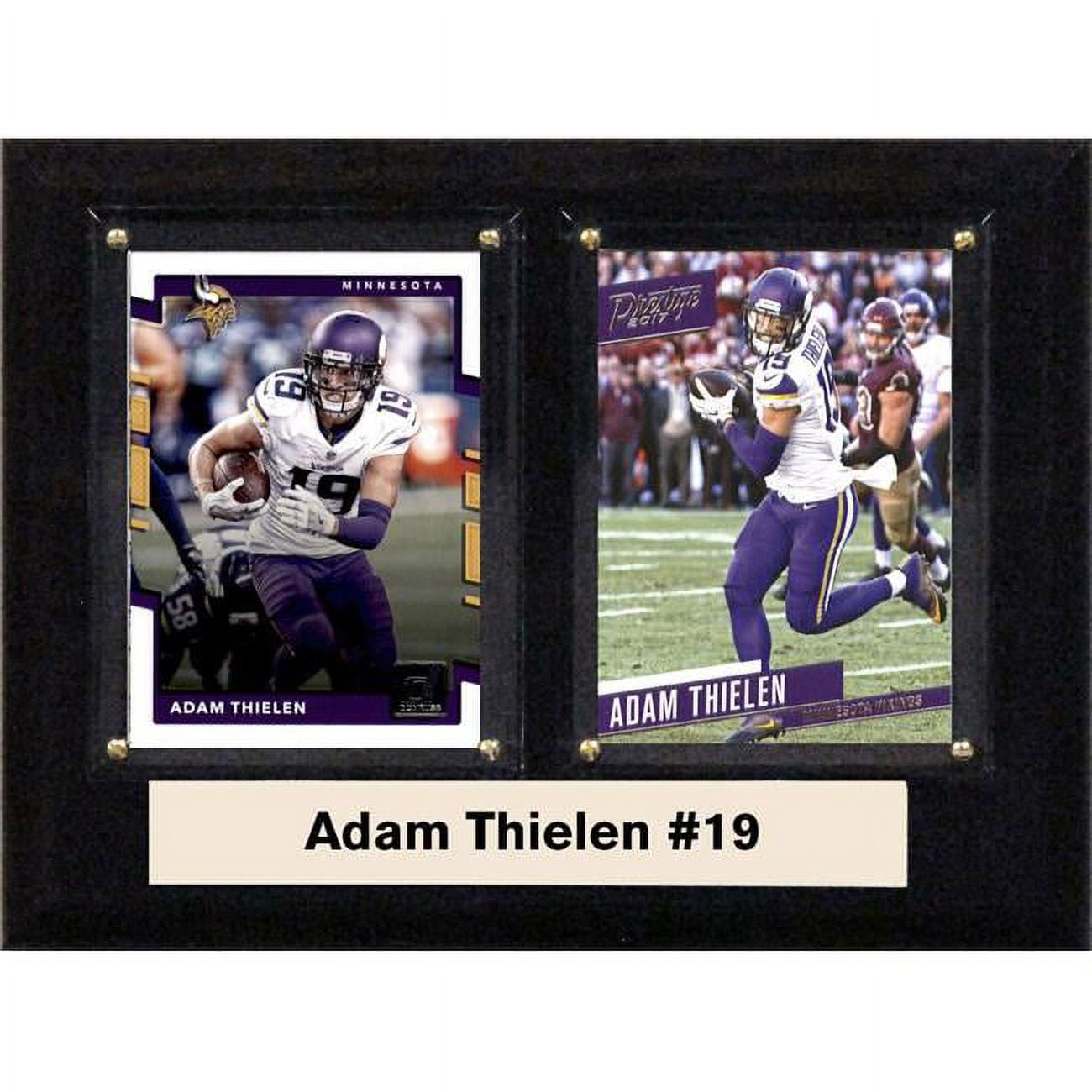 Picture of C&I Collectables 68THIELEN NFL 6 x 8 in. Adam Thielen Minnesota Vikings Two Card Plaque