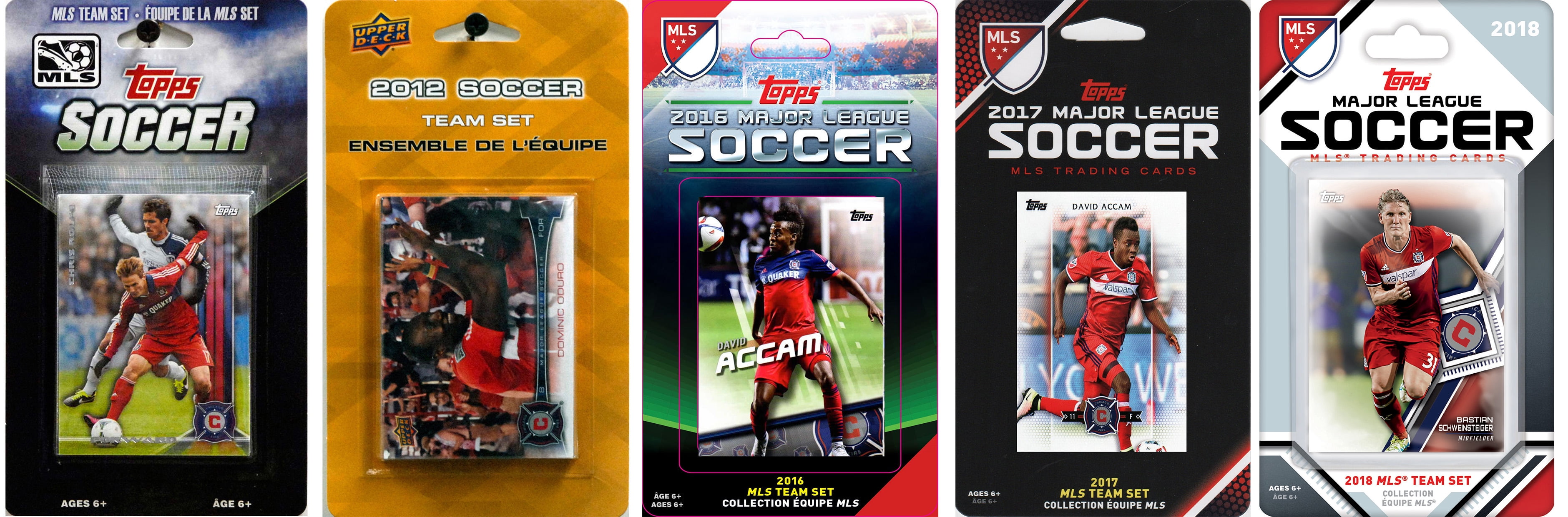 Picture of C&I Collectables FIRE518TS MLS Chicago Fire 5 Different Licensed Trading Card Team Sets