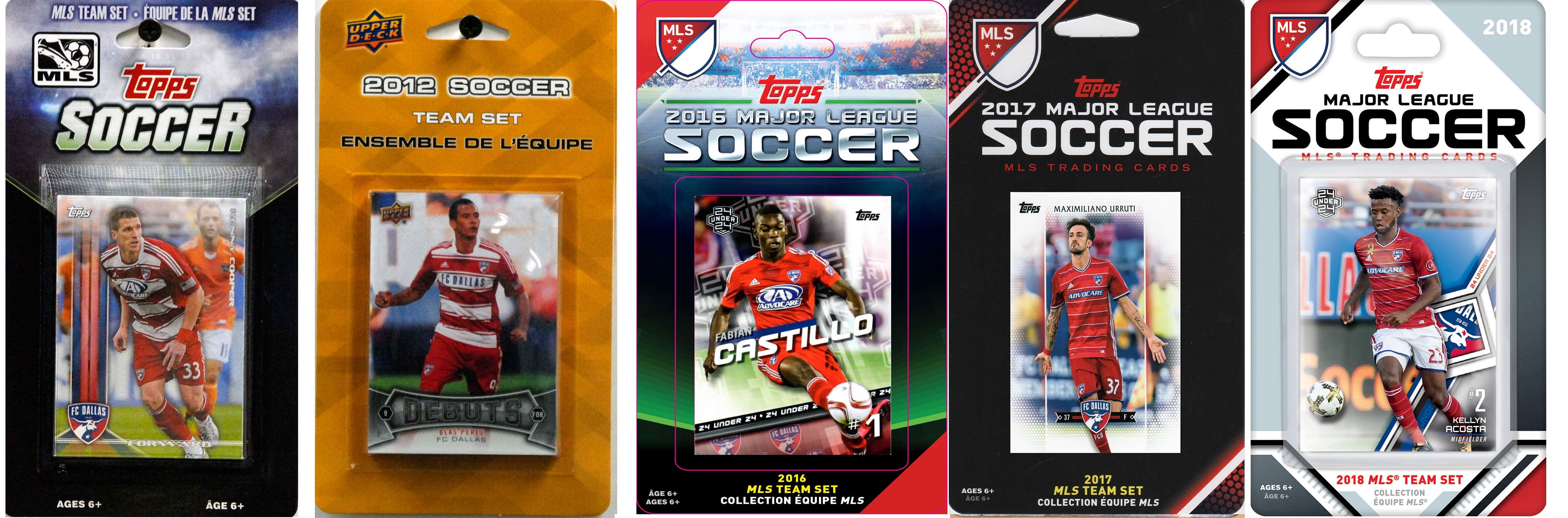 Picture of C&I Collectables FCDALL518TS MLS FC Dallas 5 Different Licensed Trading Card Team Sets