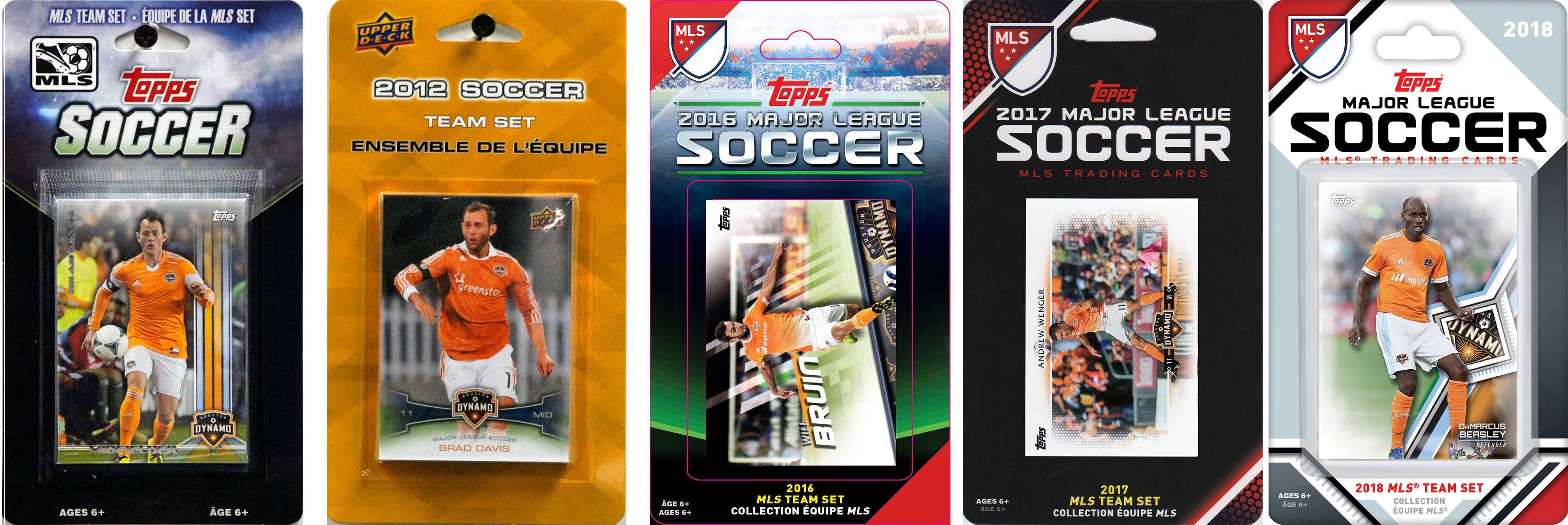 Picture of C&I Collectables DYNAMO518TS MLS Houston Dynamo 5 Different Licensed Trading Card Team Sets