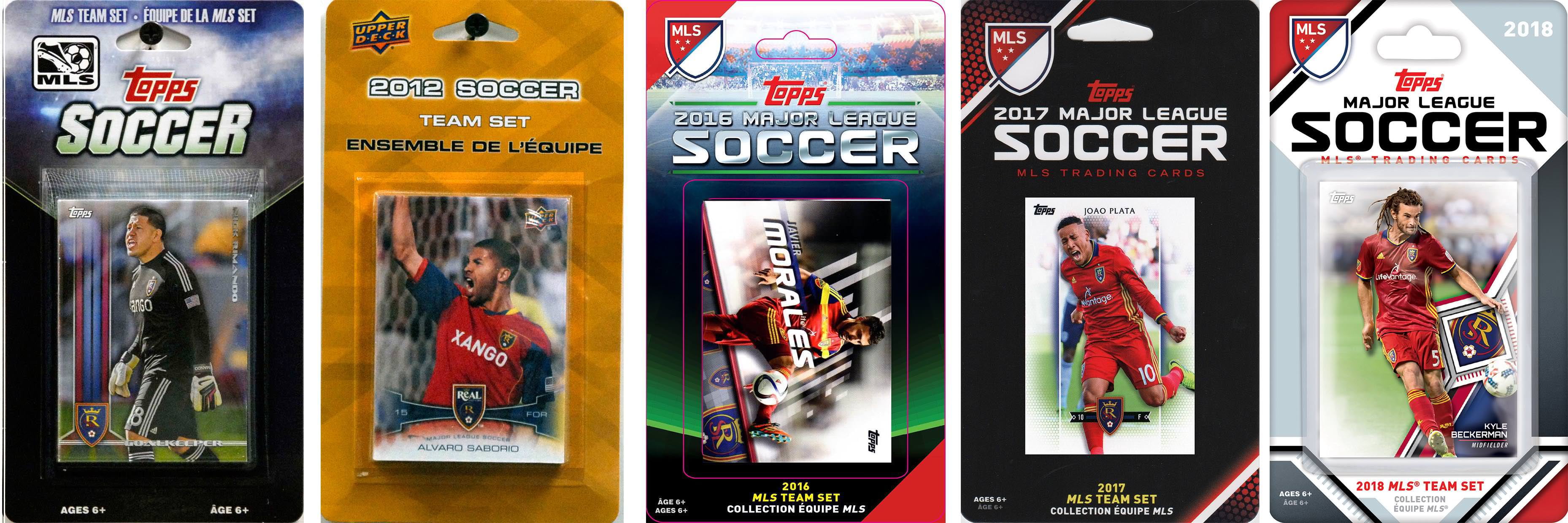 C&I Collectables REALSL518TS MLS Real Salt Lake 5 Different Licensed Trading Card Team Sets -  Williams & Son Saw & Supply