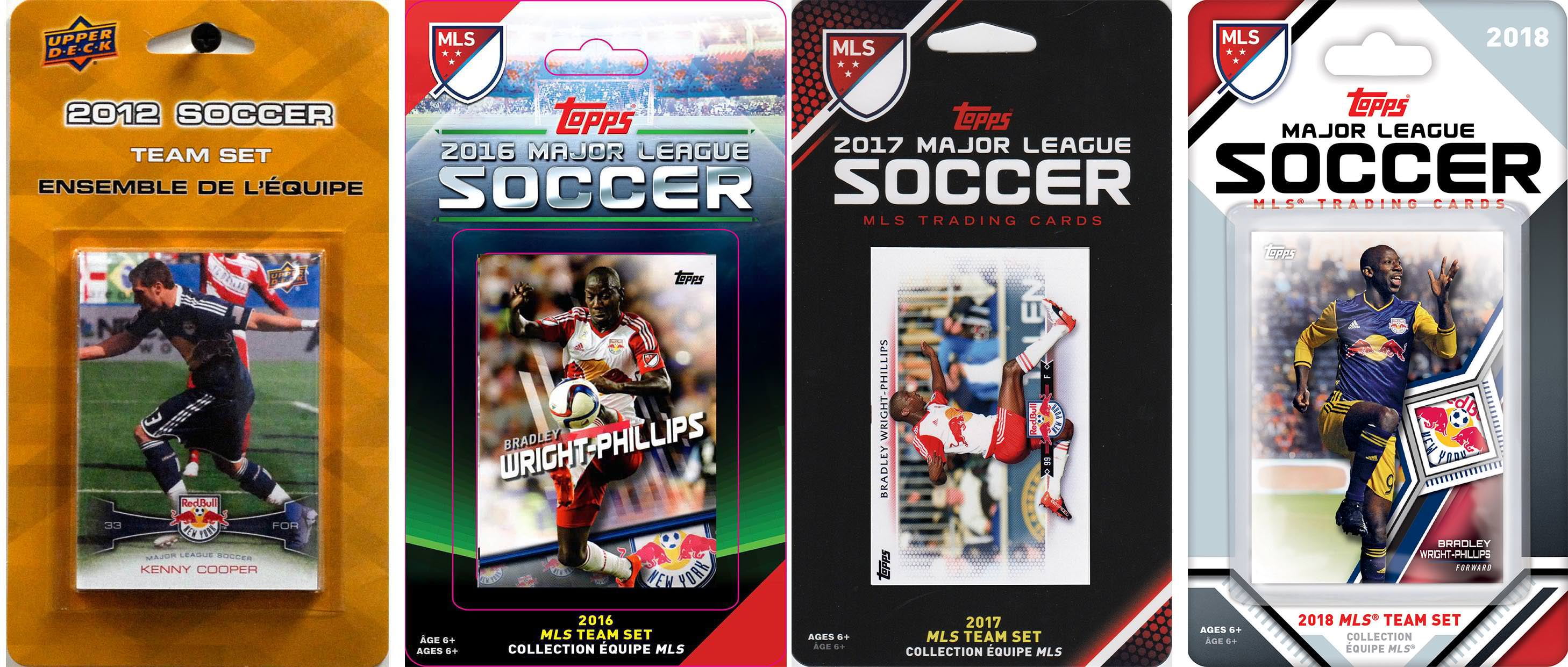 Picture of C&I Collectables RBULLS418TS MLS New York Red Bulls 4 Different Licensed Trading Card Team Sets