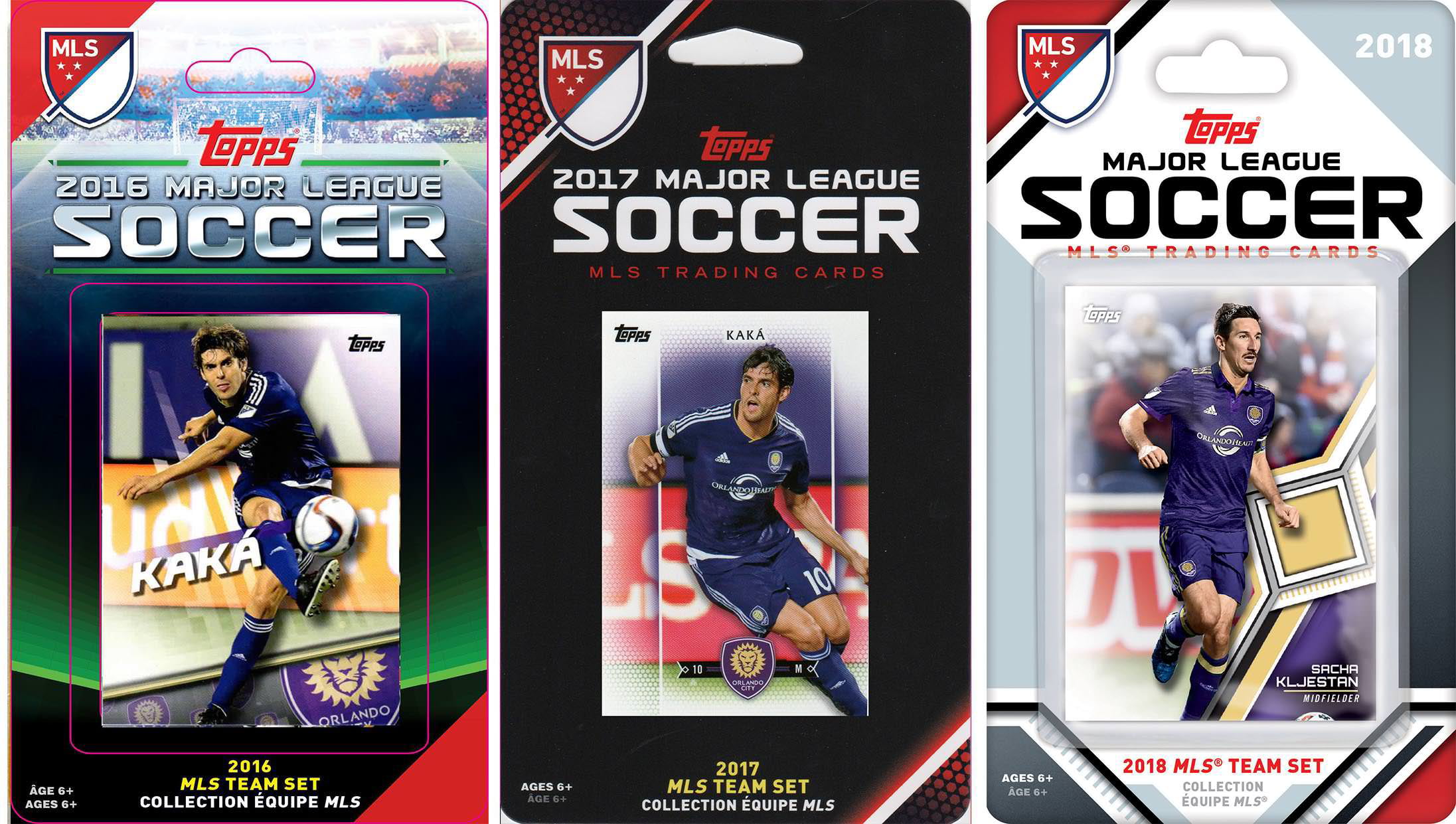 Picture of C&I Collectables ORLFC318TS MLS Orlando FC 3 Different Licensed Trading Card Team Sets