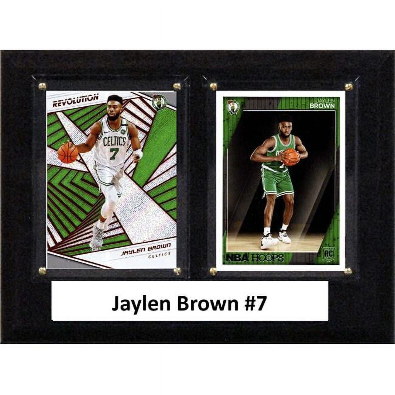 Picture of C&I Collectables 68JAYLBROWN NBA 6 x 8 in. Jaylen Brown Boston Celtics Two Card Plaque