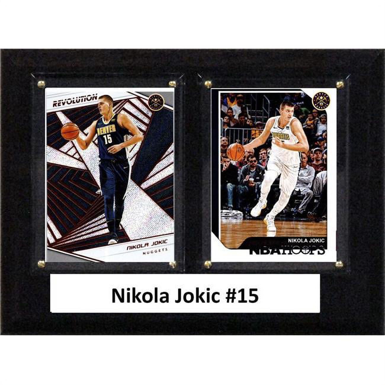 Picture of C&I Collectables 68JOKIC NBA 6 x 8 in. Nikola Jokic Denver Nuggets Two Card Plaque