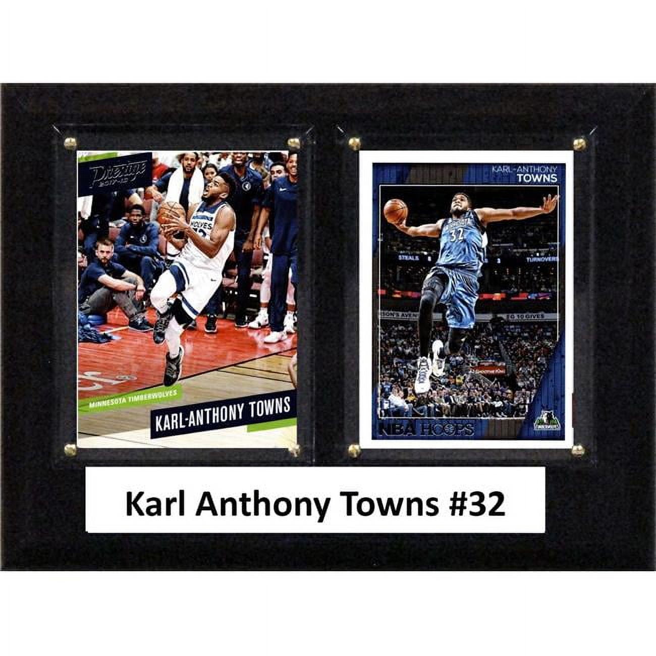Picture of C&I Collectables 68TOWNS NBA 6 x 8 in. Karl Anthony Towns Minnesota Timberwolves Two Card Plaque