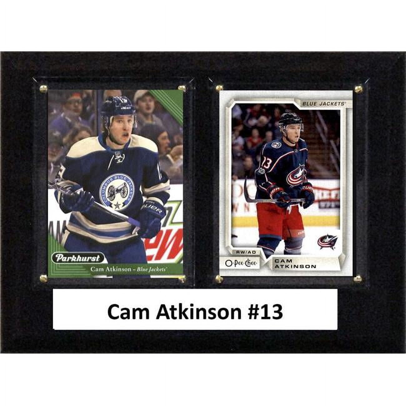 Picture of C&I Collectables 68ATKINSON NHL 6 x 8 in. Cam Atkinson Columbus Blue Jackets Two Card Plaque