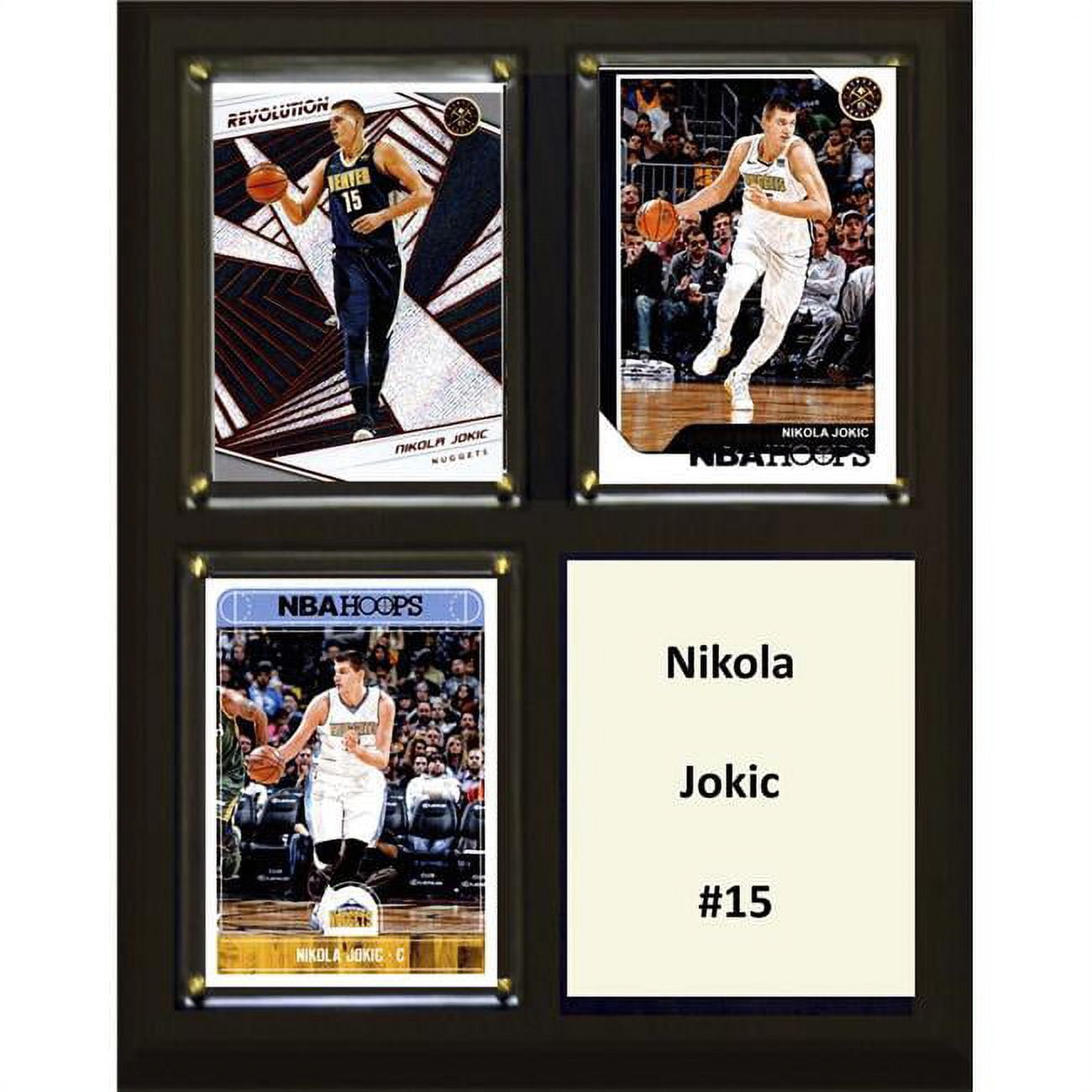 Picture of C&I Collectables 810JOKIC NBA 6 x 8 in. Nikola Jokic Denver Nuggets Two Card Plaque