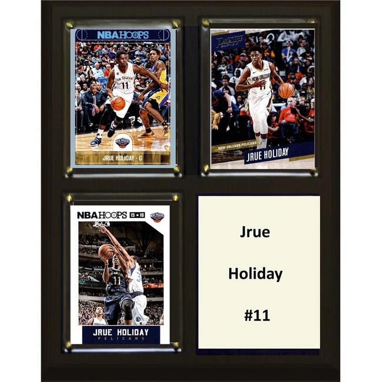 Picture of C&I Collectables 810JHOLIDAY NBA 6 x 8 in. Jrue Holiday New Orleans Pelicans Two Card Plaque