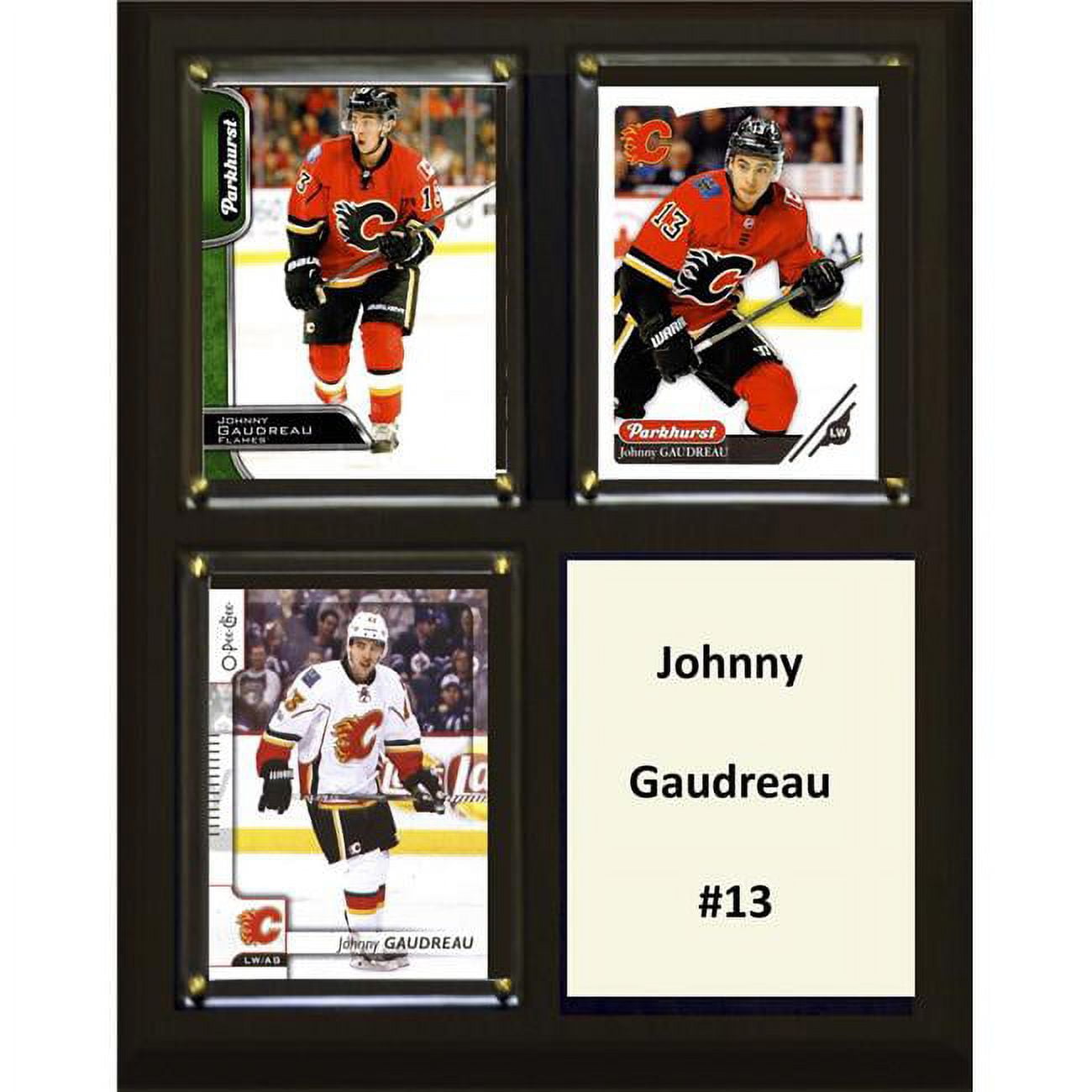 Picture of C&I Collectables 810GAUDREAU NHL 6 x 8 in. Johnny Gaudreau Calgary Flames Two Card Plaque