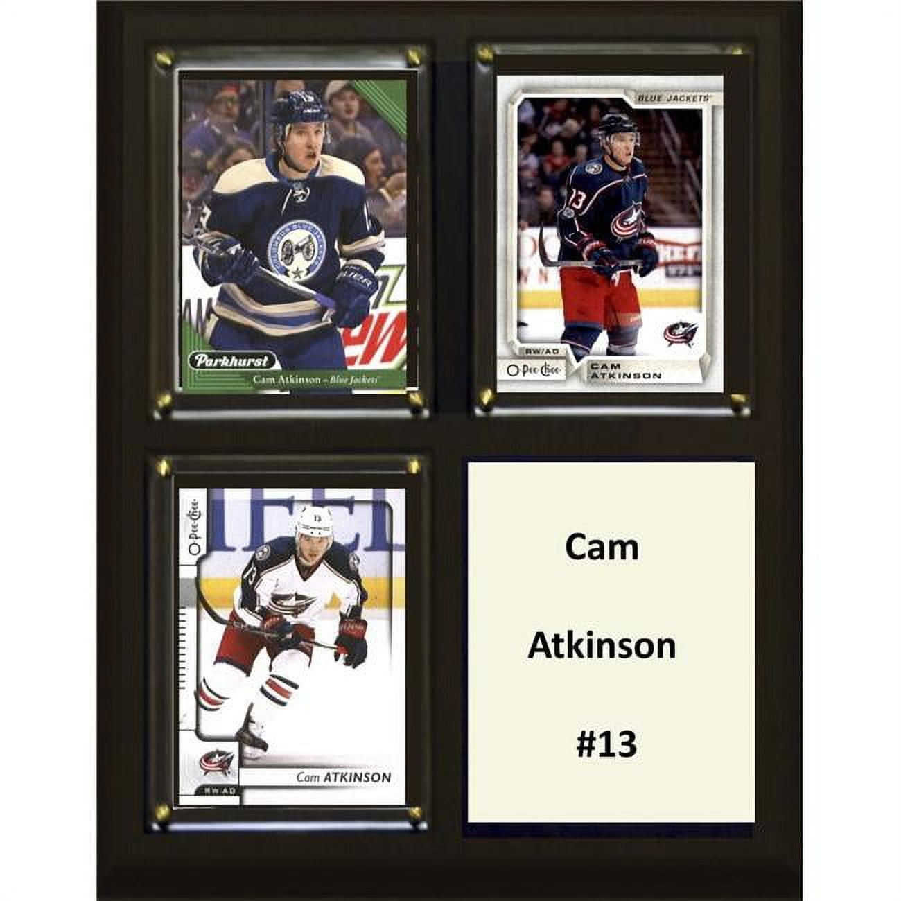 Picture of C&I Collectables 810ATKINSON NHL 6 x 8 in. Cam Atkinson Columbus Blue Jackets Two Card Plaque
