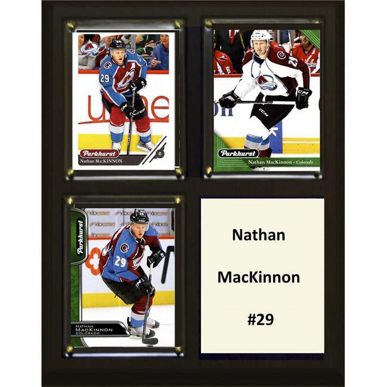 Picture of C&I Collectables 810MACKINNON NHL 6 x 8 in. Nathan MacKinnon Colorado Avalanche Two Card Plaque