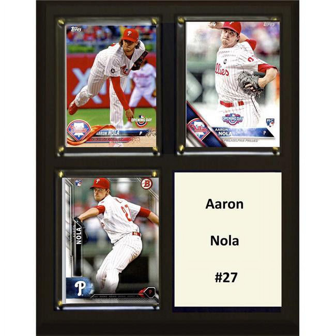 C&I Collectables 810NOLA MLB 6 x 8 in. Aaron Nola Philadelphia Phillies Two Card Plaque -  Williams & Son Saw & Supply