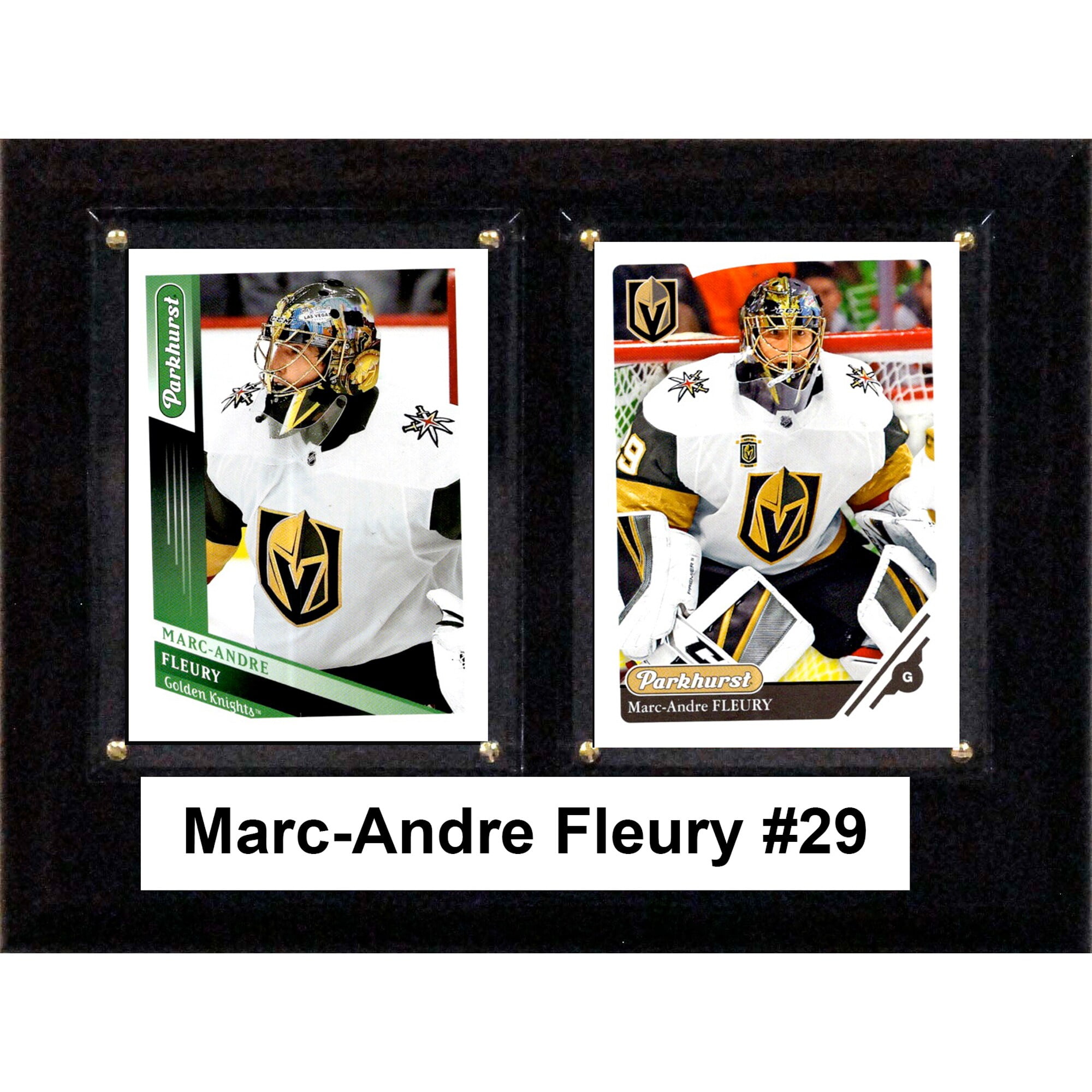 Picture of C&I Collectables 68FLEURYLV 6 x 8 in. NHL Marc Andre-Fleury Las Vegas Golden Knights Two Card Plaque