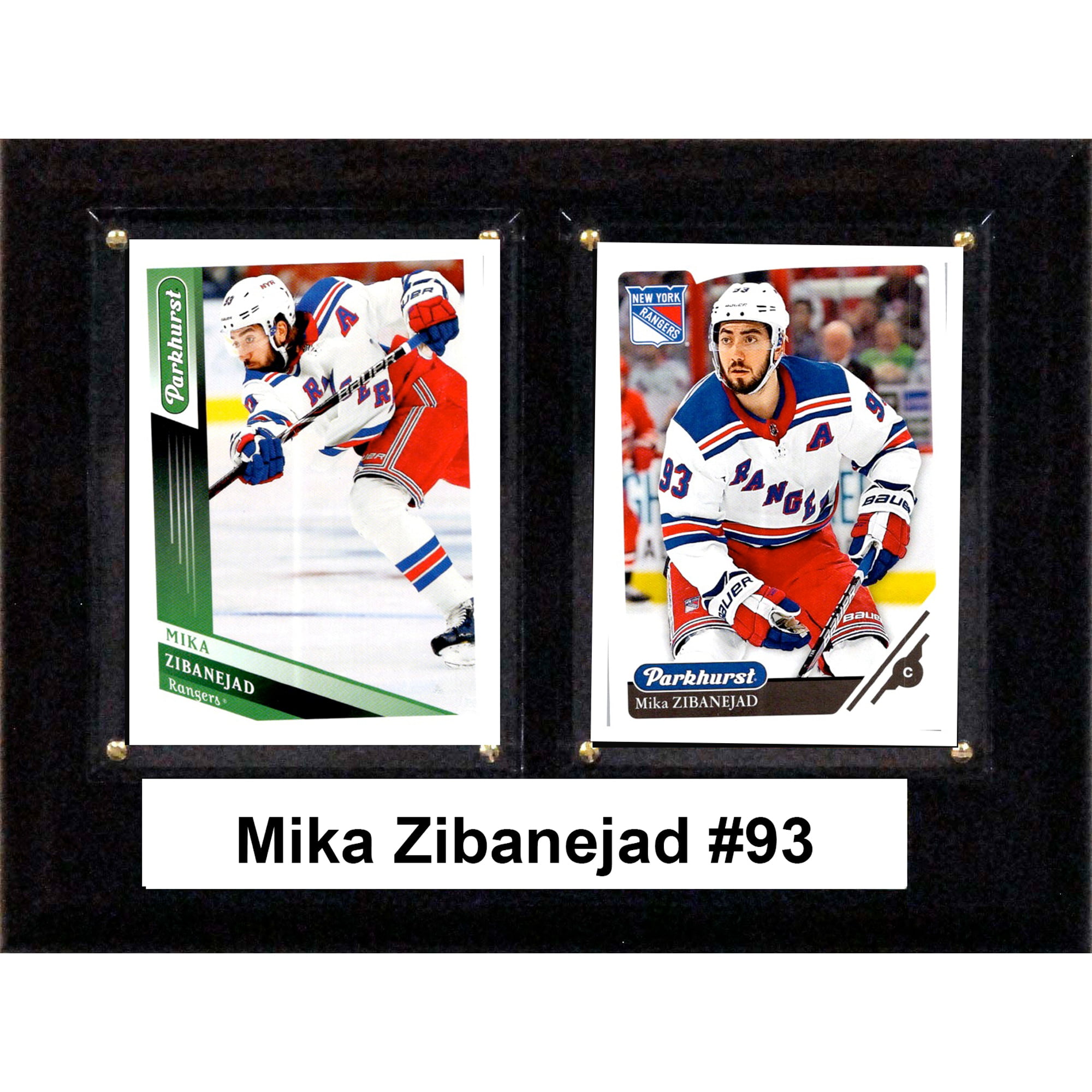 Picture of C&I Collectables 68ZIBANEJAD 6 x 8 in. NHL Mika Zibanejad New York Rangers Two Card Plaque