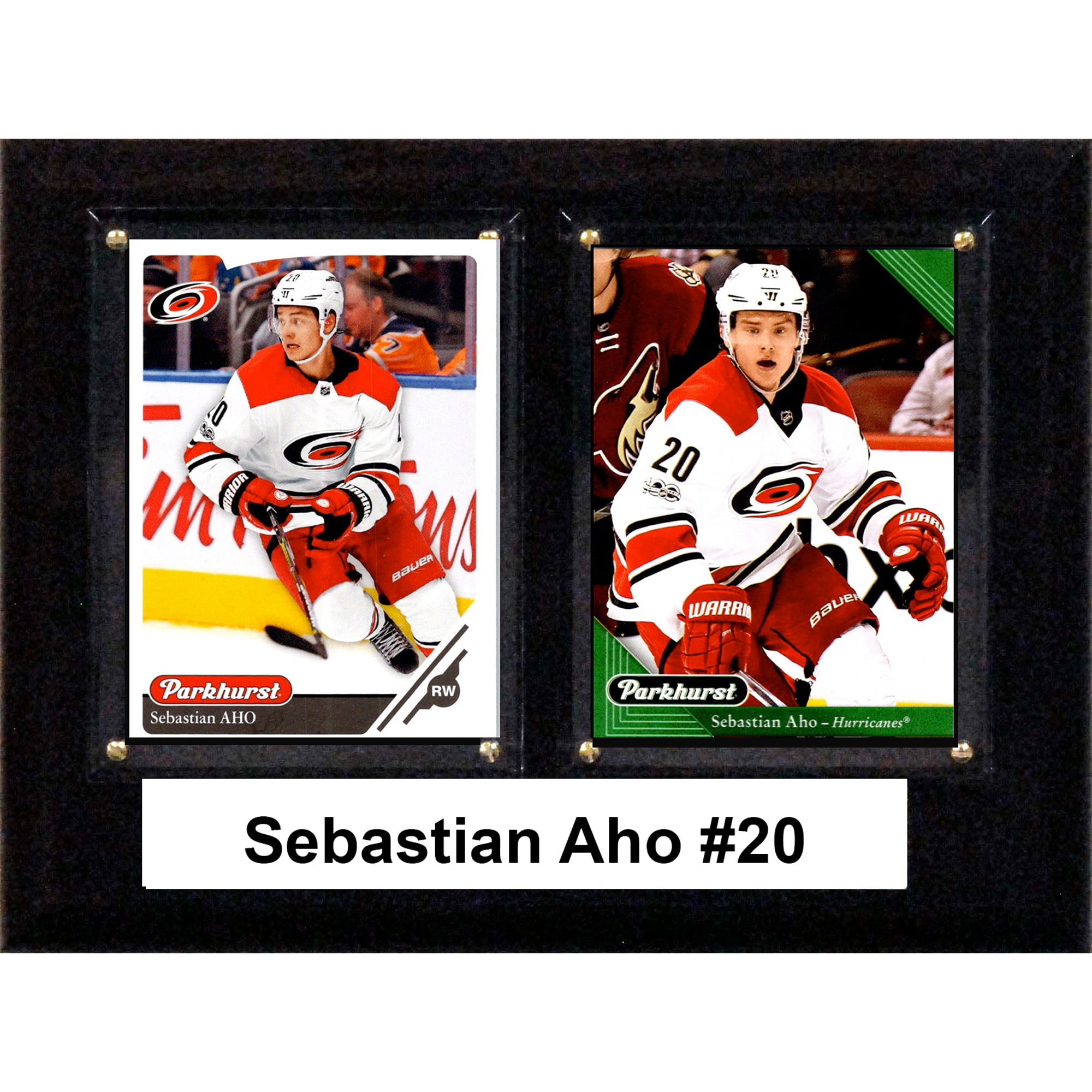 Picture of C&I Collectables 68AHO 6 x 8 in. NHL Sebastian Aho Carolina Hurricanes Two Card Plaque