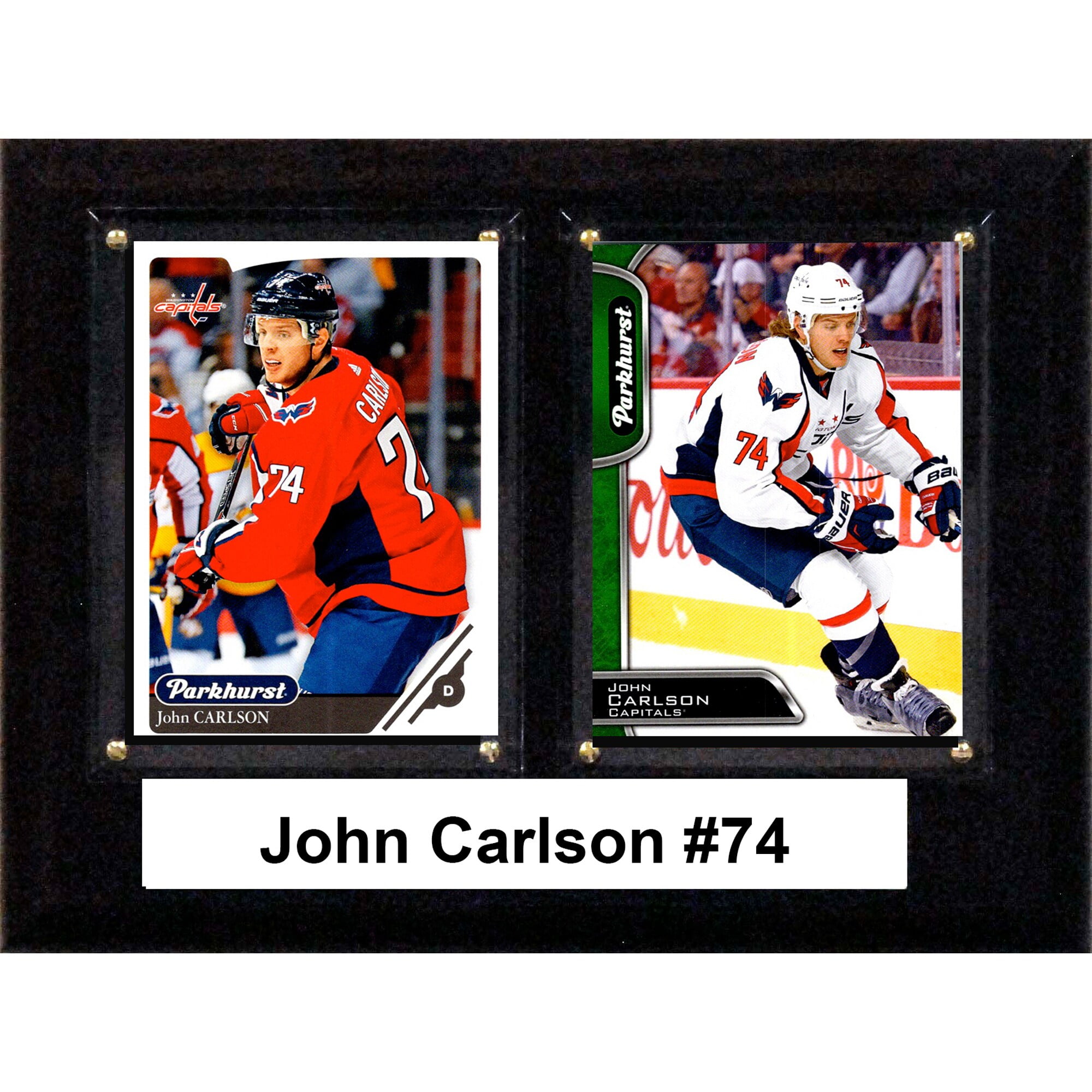Picture of C&I Collectables 68JCARLSON 6 x 8 in. NHL John Carlson Washington Capitals Two Card Plaque